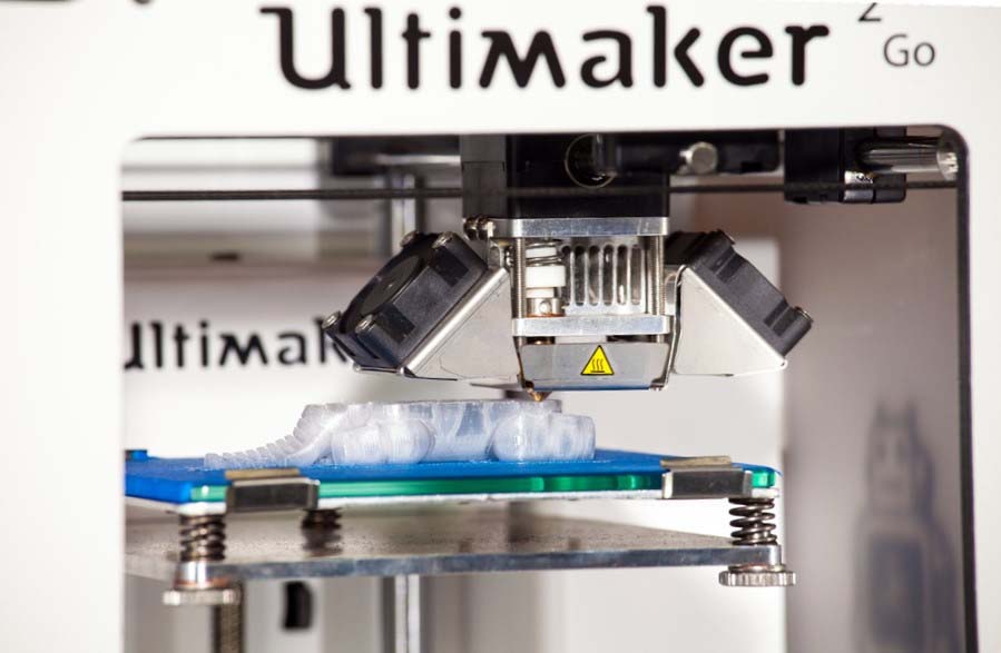 Image of the BIUK 3D printer, this is used to print parts used in our automation process